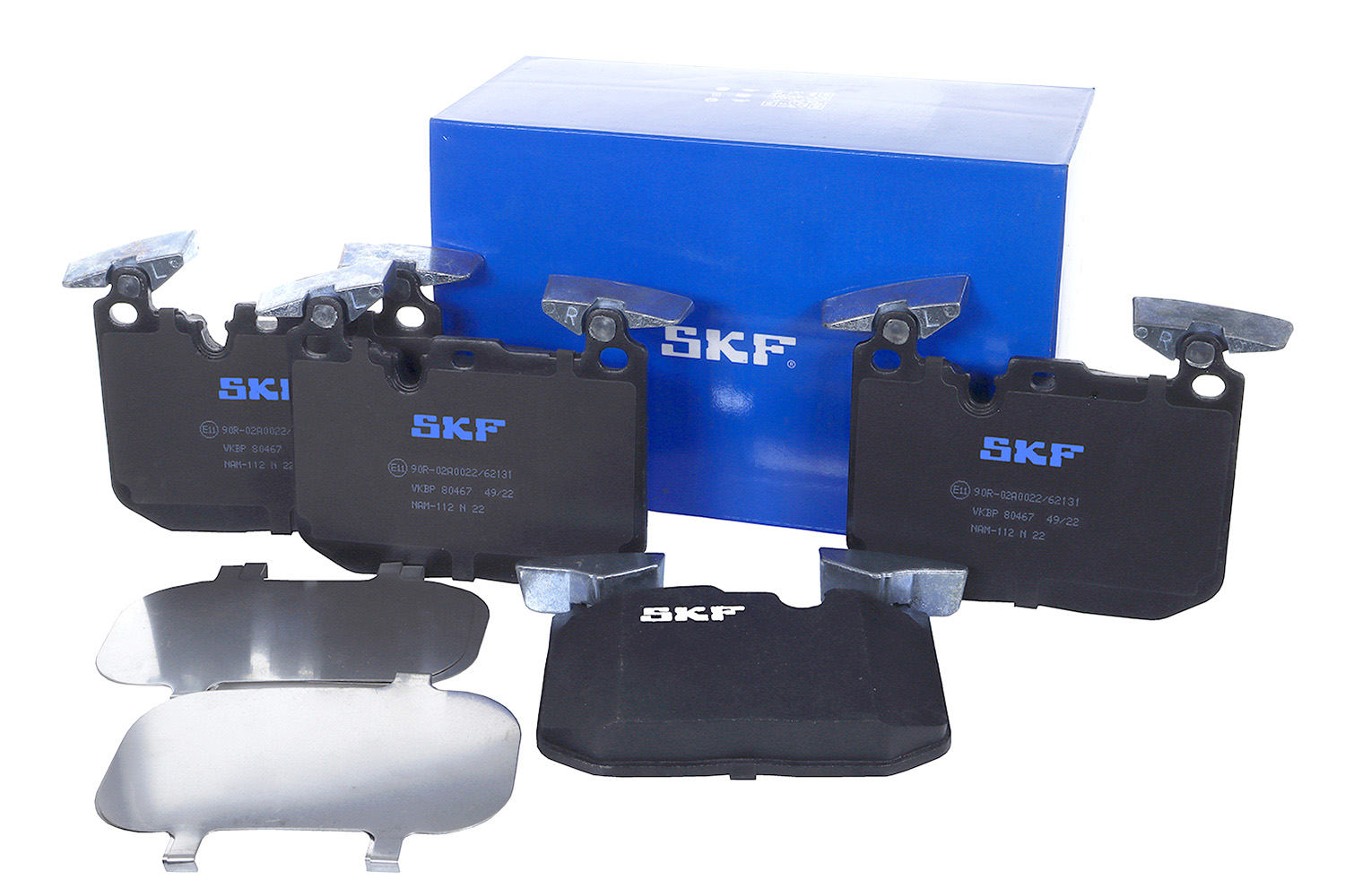 Комплект тормозных колодок, дисковый тормоз - VKBP 80467 SKF